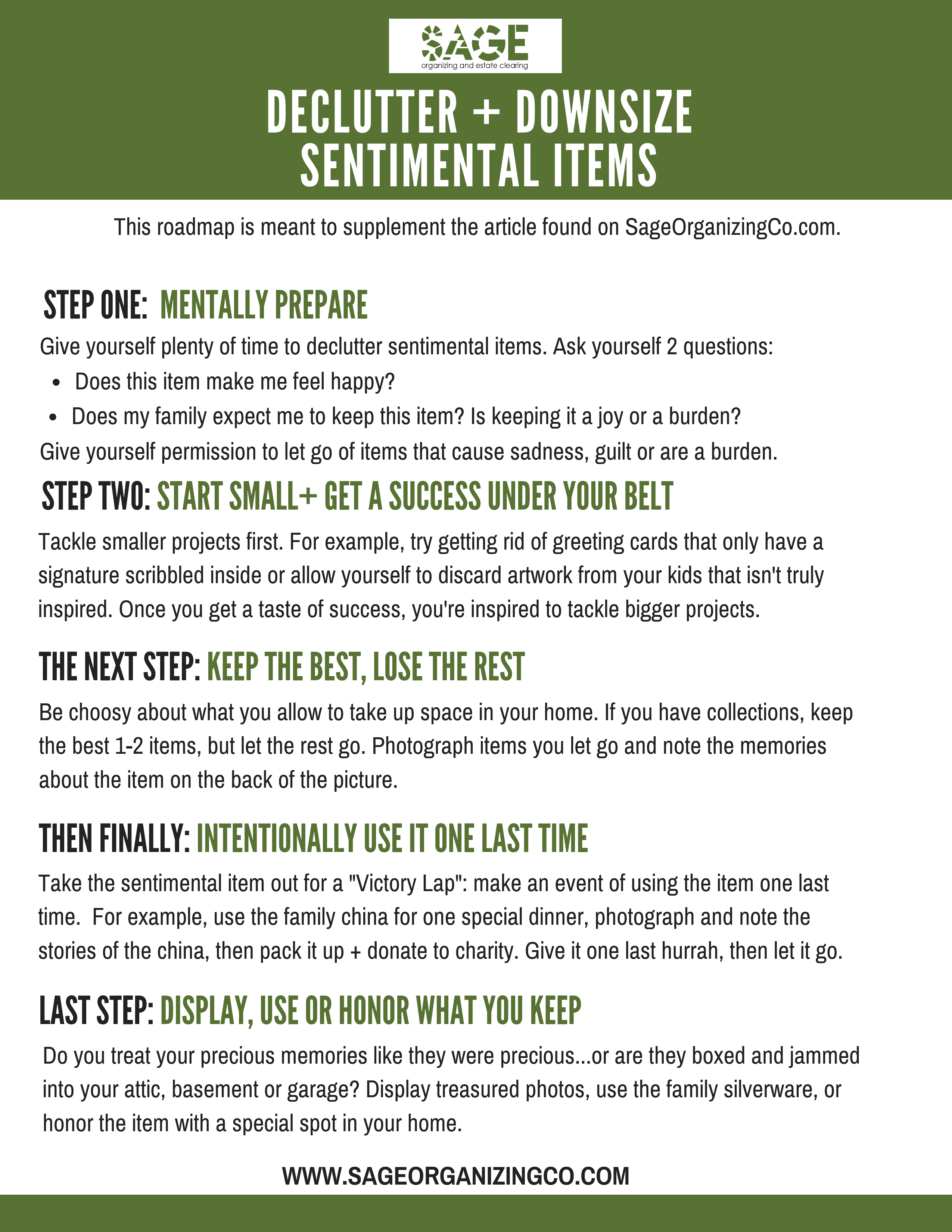 How to declutter sentimental items when it feels hard to let go